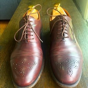 Italian-made Santoni Oxford Dress Shoes